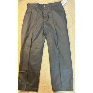 Michael Austin Mens Black Flat Front Classic Fit‎ Dress Pants Size 38x30